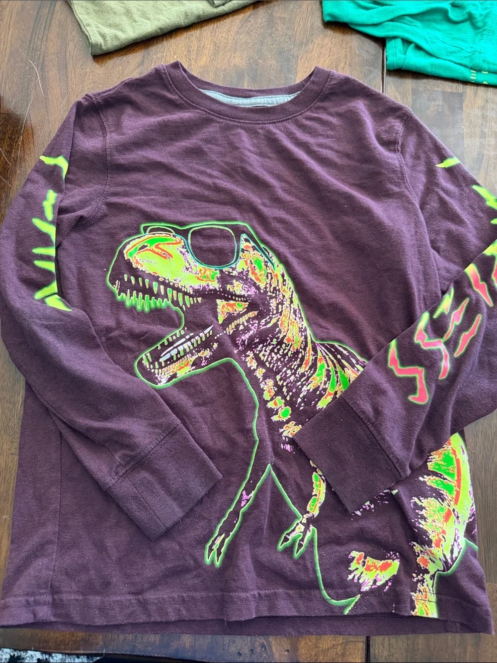 Bundle of 14 Boys Graphic long Sleeve T-Shirt Bundle - Size 8/10